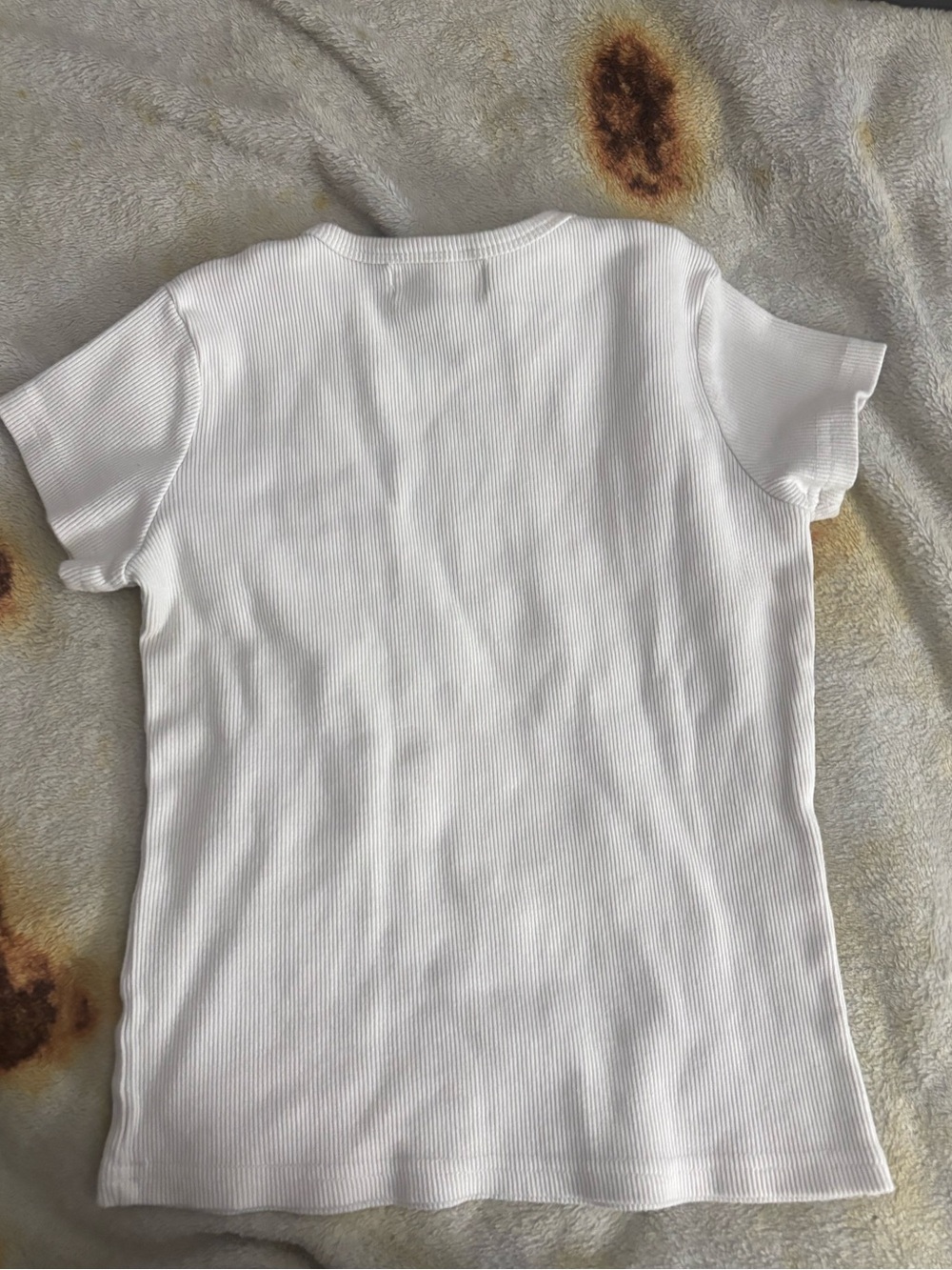 Parke white ribbed baby tee - Picture 4 of 4